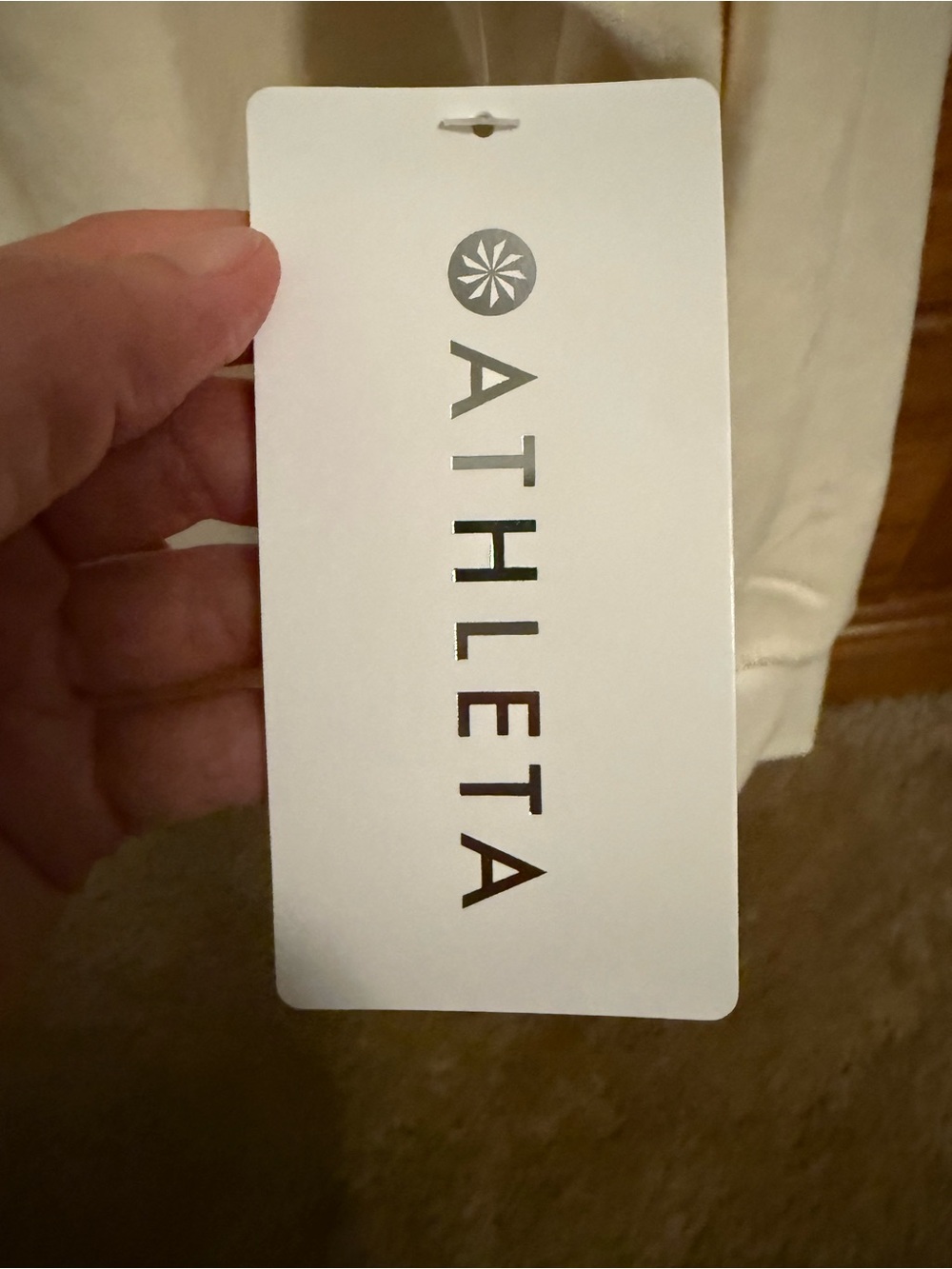 Athleta Easy Fleece Crew Sweatshirt, XL, Magnolia White (Cream), NWT - Picture 6 of 6